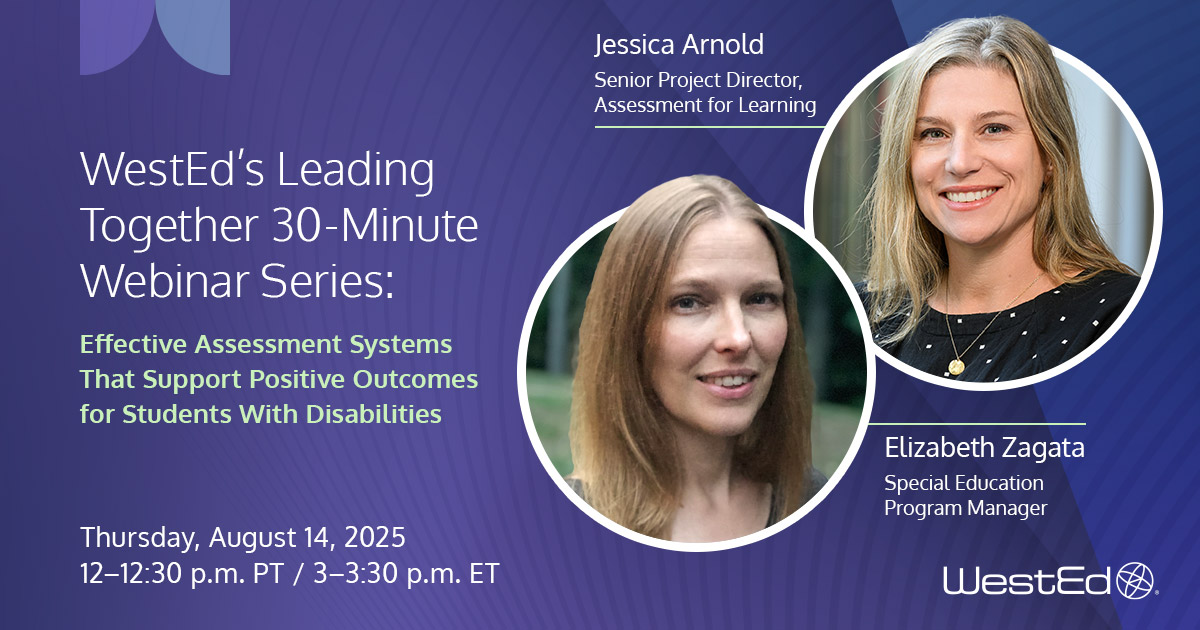 Effective Assessment Systems webinar