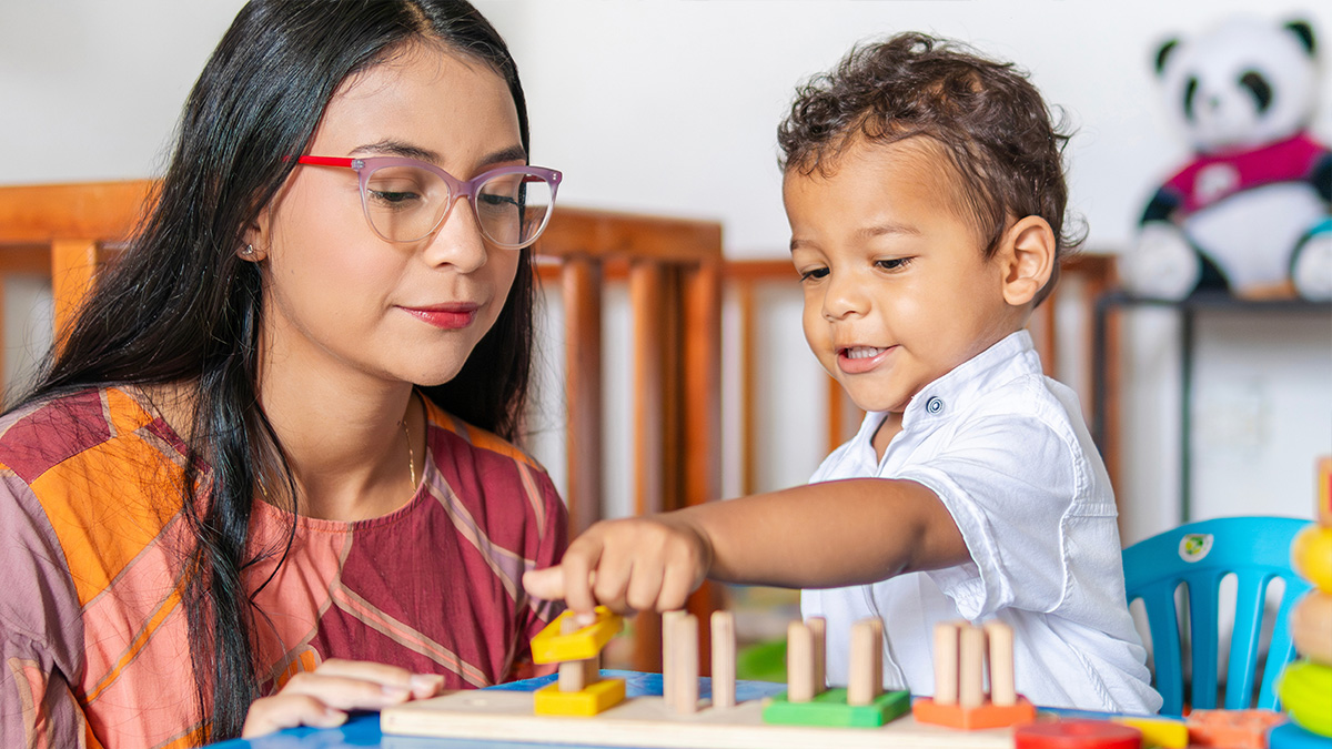 Child and caregiver