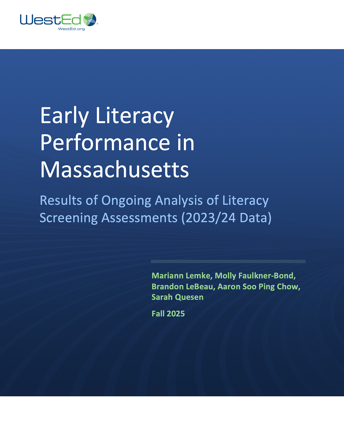 Early MA Literacy Report