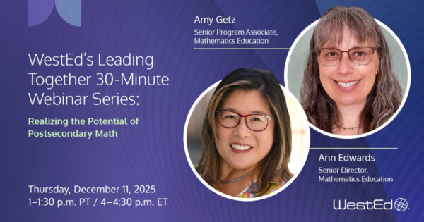 Potential of Postsecondary Math webinar