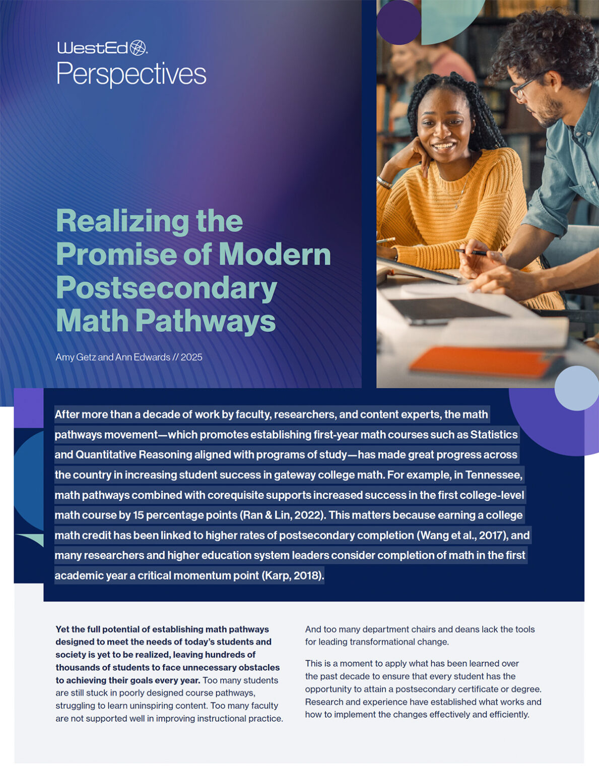 Math Pathways Lcc Realizing the Promise of Modern Postsecondary Math Pathways – WestEd