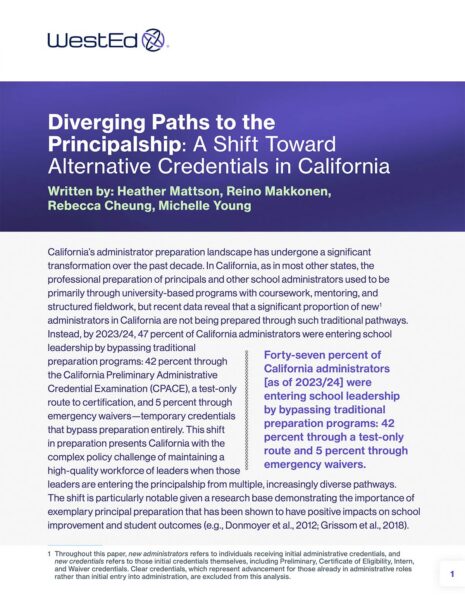 Diverging Paths to Principalship