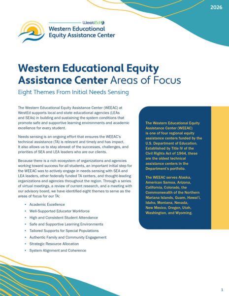 WEEAC Needs Sensing resource image