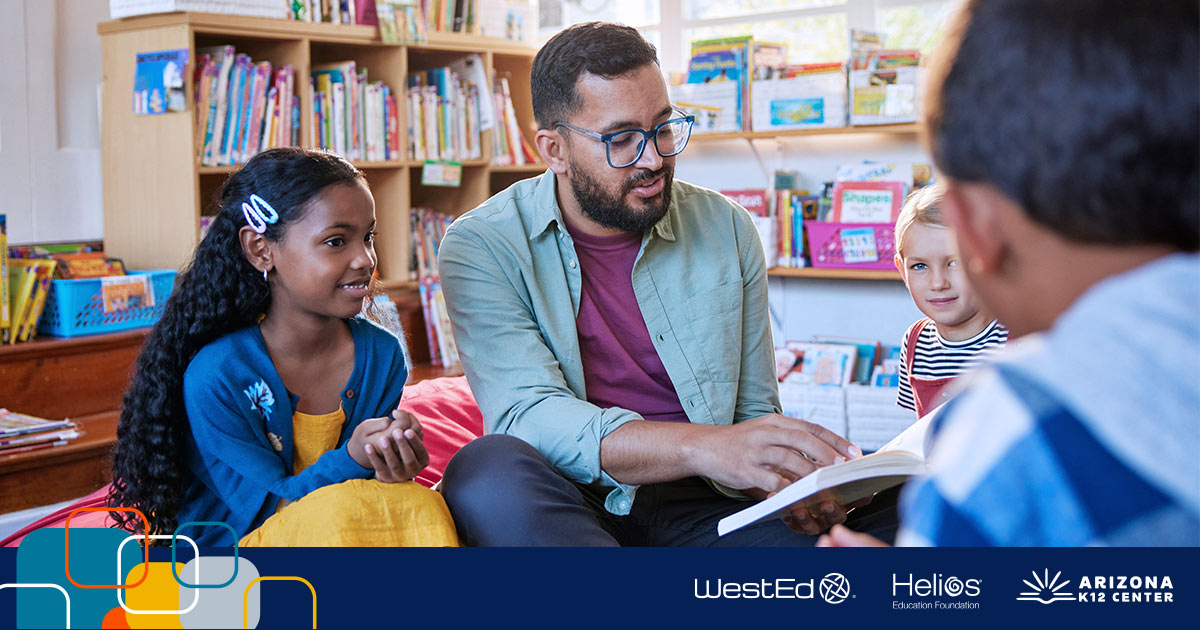 Students with their teacher in the classroom