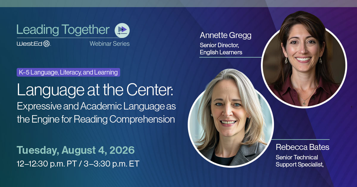 Language at the Center: Expressive and Academic Language as the Engine for Reading Comprehension