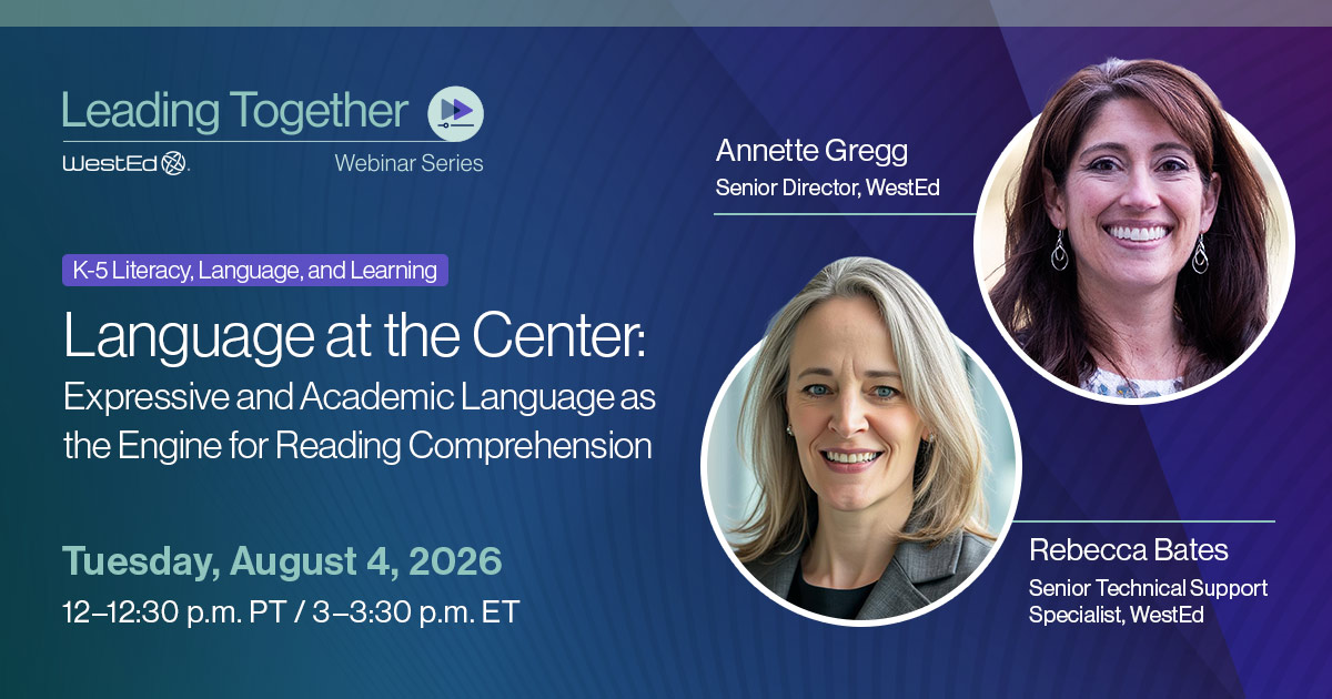 Language at the Center: Expressive and Academic Language as the Engine for Reading Comprehension