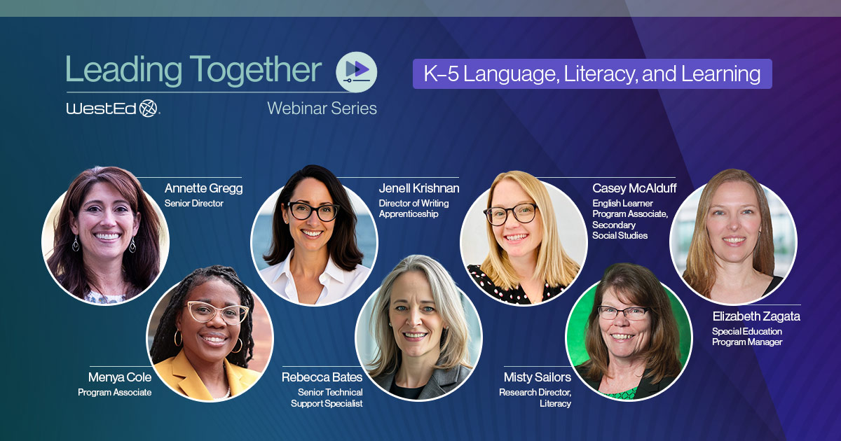 Leading Together K-5 Language, Literacy, and Learning Webinar Series