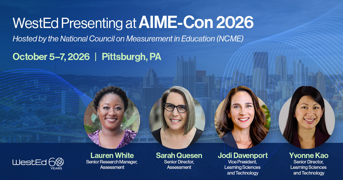 WestEd Presenting at AIME-Con 2026 hosted by NCME